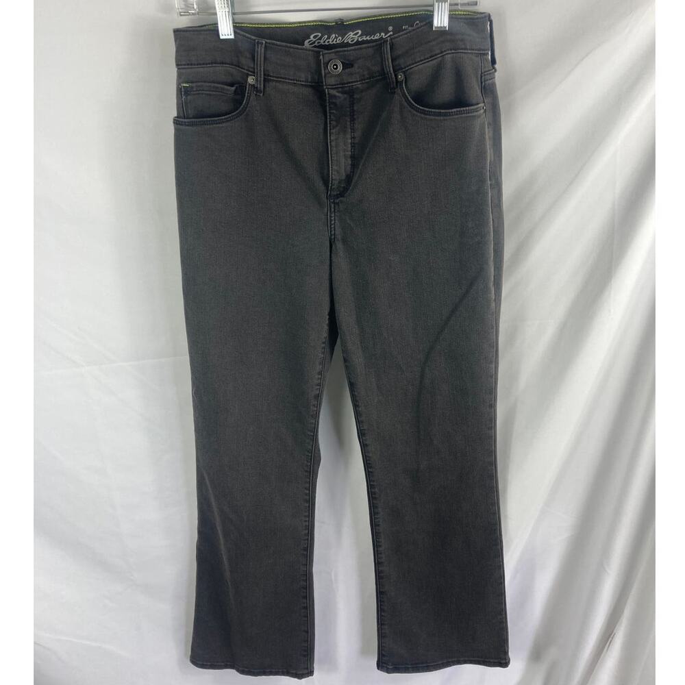 Eddie Bauer Curvy High Rise Boot Cut Brown pant Size P12